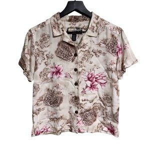 Havana Jack cropped Hawaiian shirt